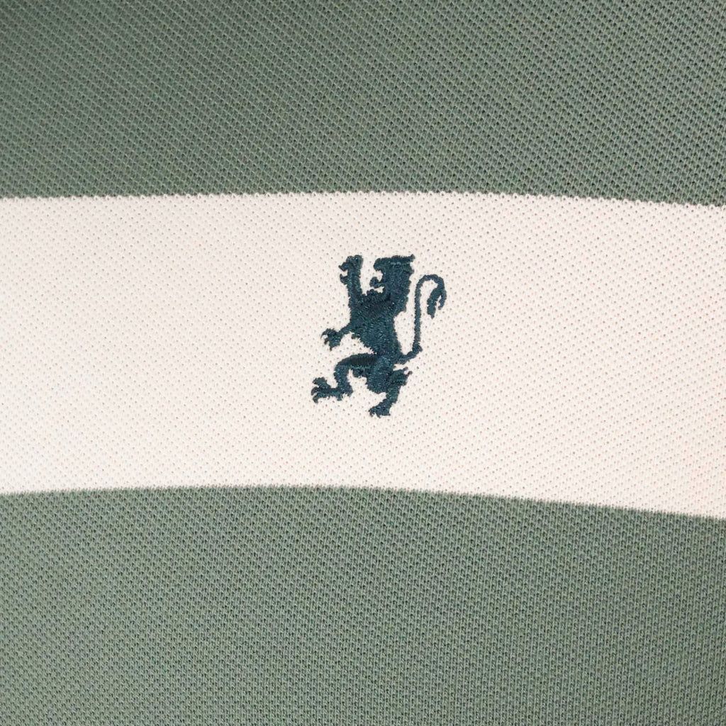 Men's Cotton Blend Stripe Short Sleeve Polo