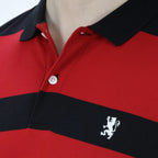 Men's Cotton Blend Stripe Short Sleeve Polo