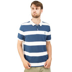 Men's Cotton Blend Stripe Short Sleeve Polo