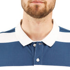 Men's Cotton Blend Stripe Short Sleeve Polo