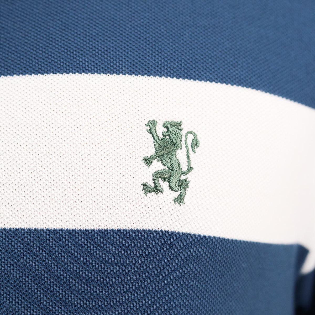 Men's Cotton Blend Stripe Short Sleeve Polo