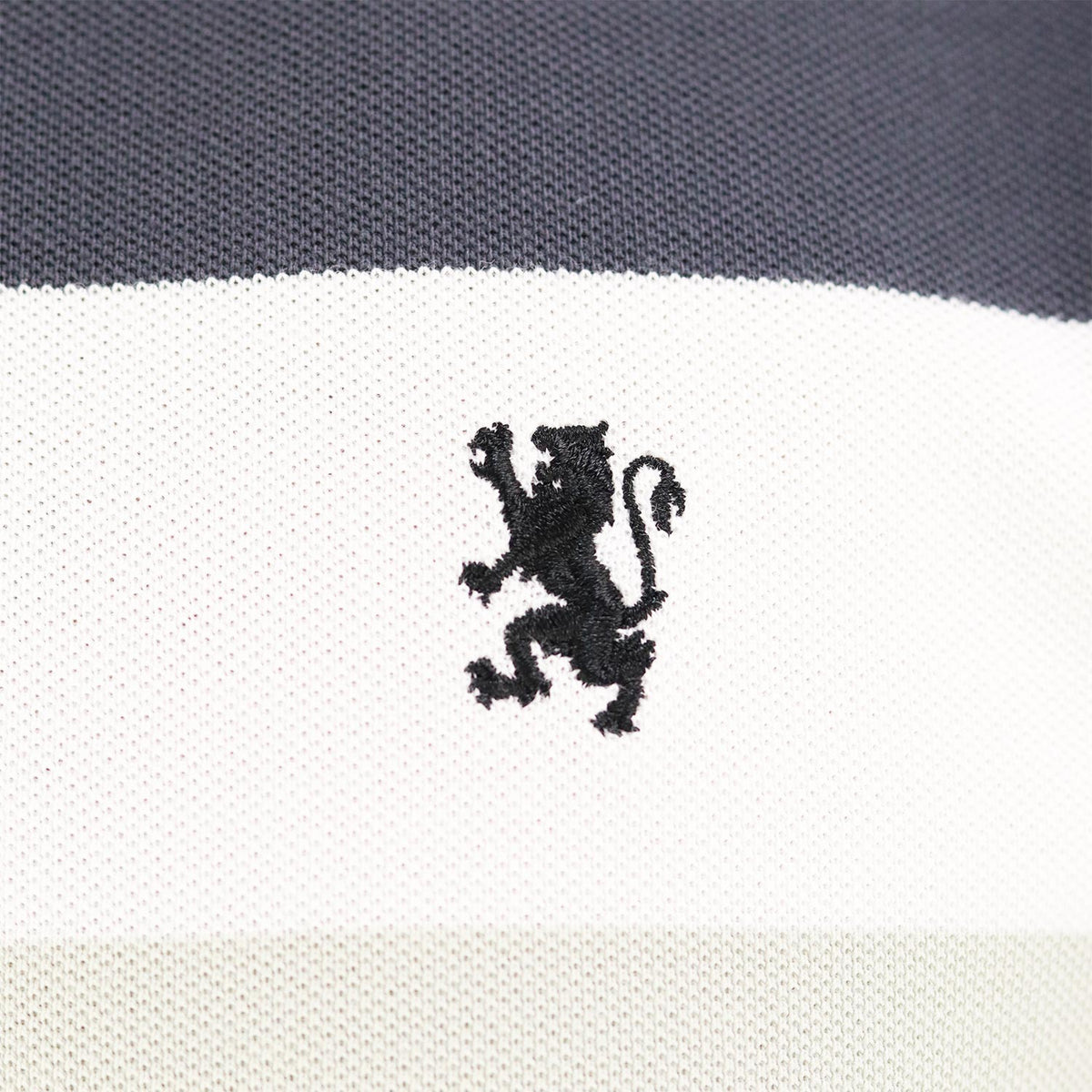 Men's Cotton Blend Stripe Short Sleeve Polo