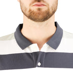 Men's Cotton Blend Stripe Short Sleeve Polo