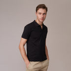 Giordano Men's G-Motion Solid Polo-Black