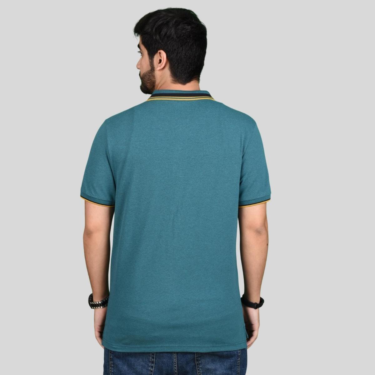 Men's Slim Fit Cotton Polo Shirt With Sailboat Embroidery