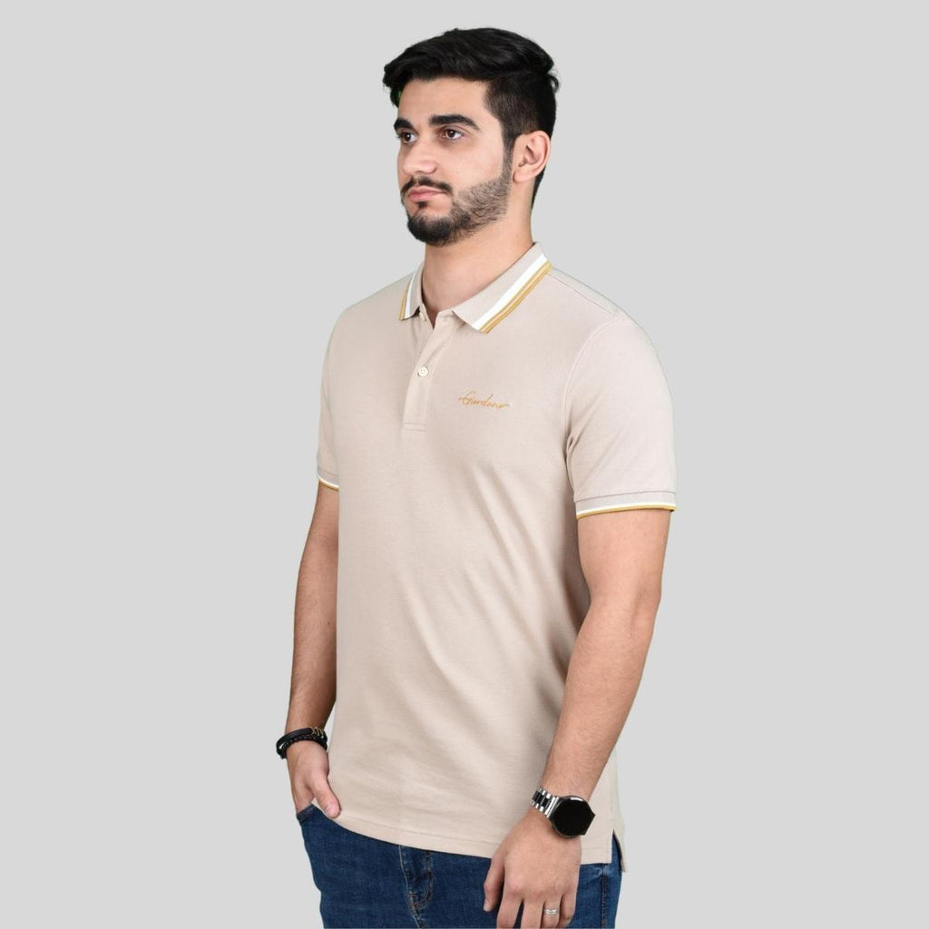 Men's Slim Fit Cotton Polo Shirt With Sailboat Embroidery