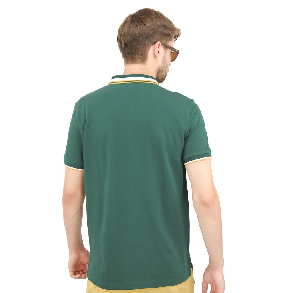 Men's Slim Fit Cotton Polo Shirt With Sailboat Embroidery
