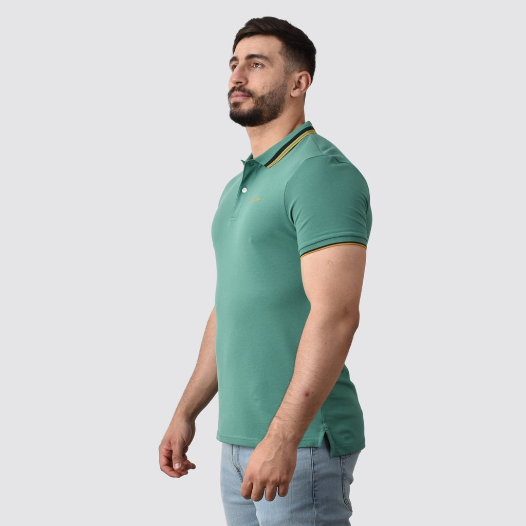 Men's Slim Fit Cotton Polo Shirt With Sailboat Embroidery