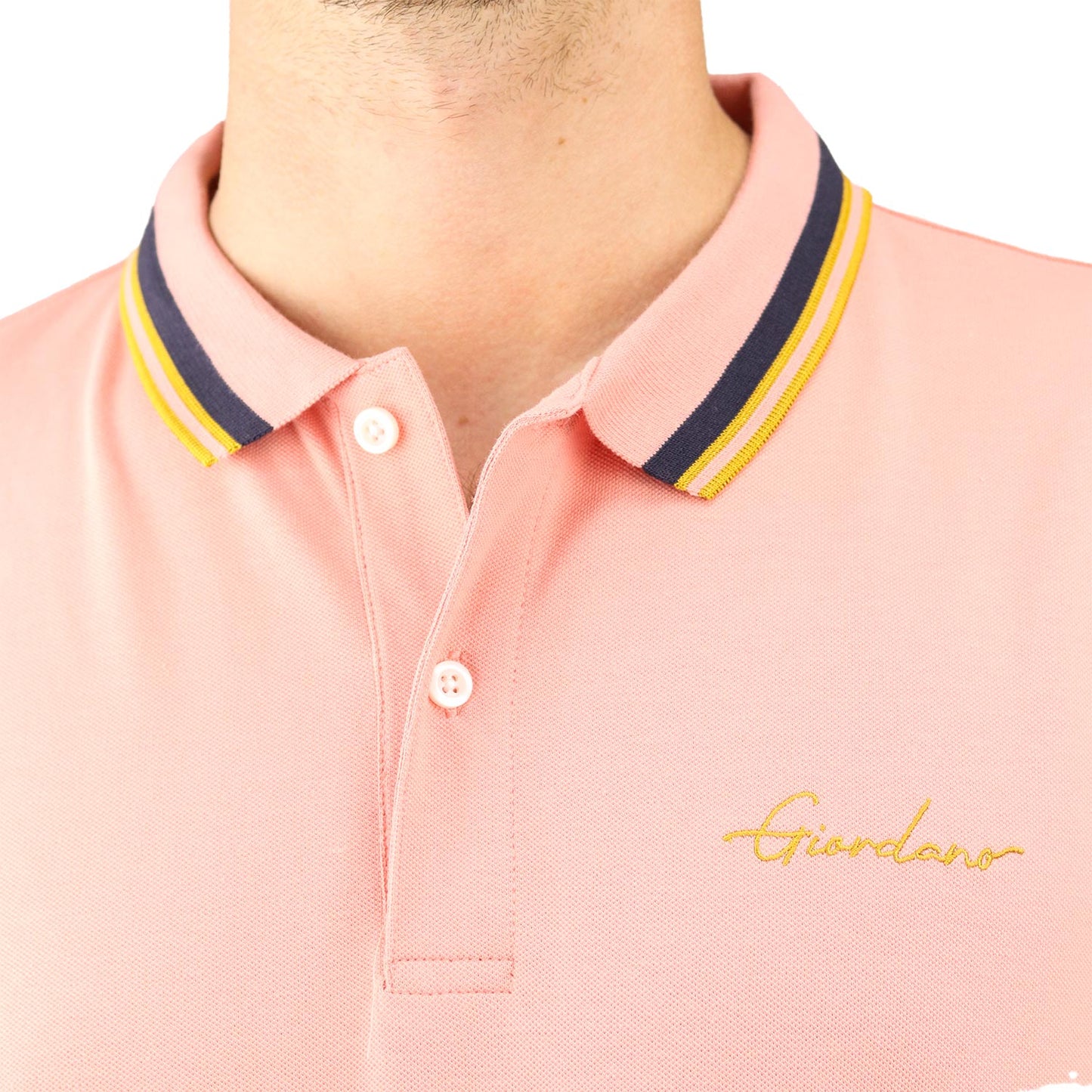 Men's Slim Fit Cotton Polo Shirt With Sailboat Embroidery