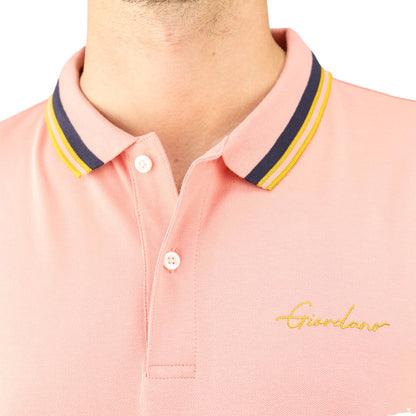 Men's Slim Fit Cotton Polo Shirt With Sailboat Embroidery