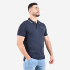 Men's Slim Fit Cotton Polo Shirt With Sailboat Embroidery