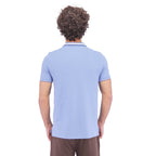 قميص بولو رجالي من القطن بقصّة Slim Fit مع تطريز على شكل قارب شراعي