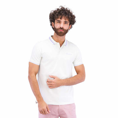 Giordano Men's Slim Fit Cotton Polo Shirt With Sailboat Embroidery-Green