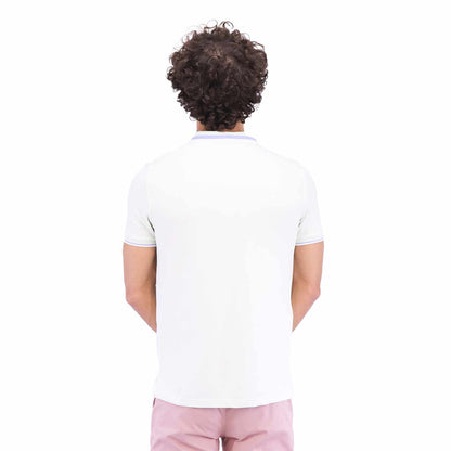 Men's Slim Fit Cotton Polo Shirt With Sailboat Embroidery