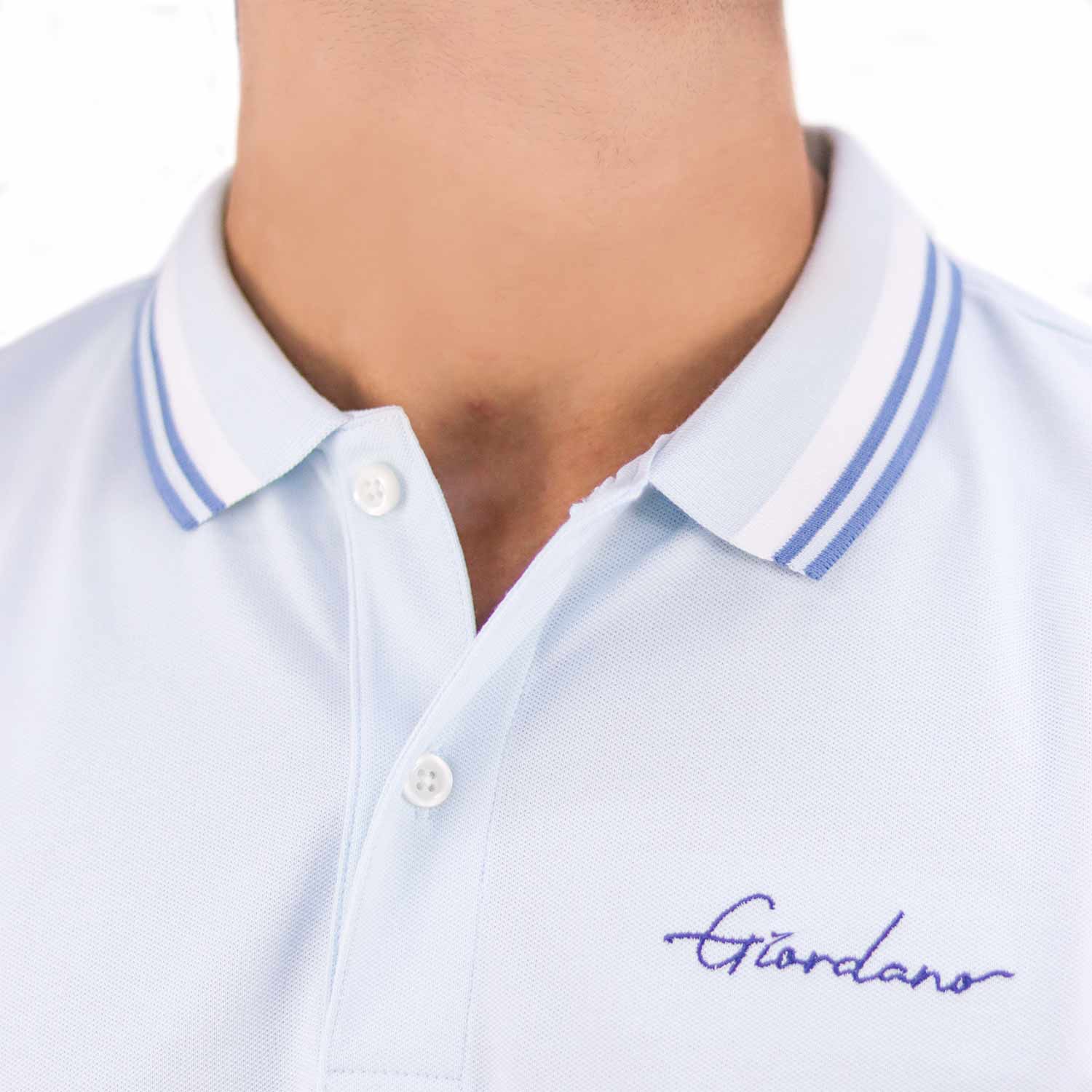 Men's Slim Fit Cotton Polo Shirt With Sailboat Embroidery