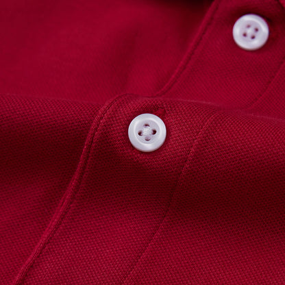 Men's Slim Fit Cotton Polo Shirt With Sailboat Embroidery