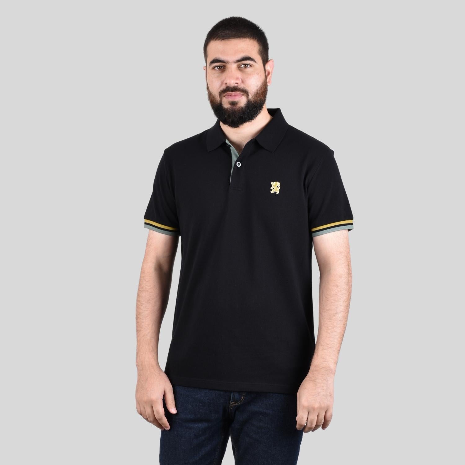 Giordano Men's Performance Polo-Black