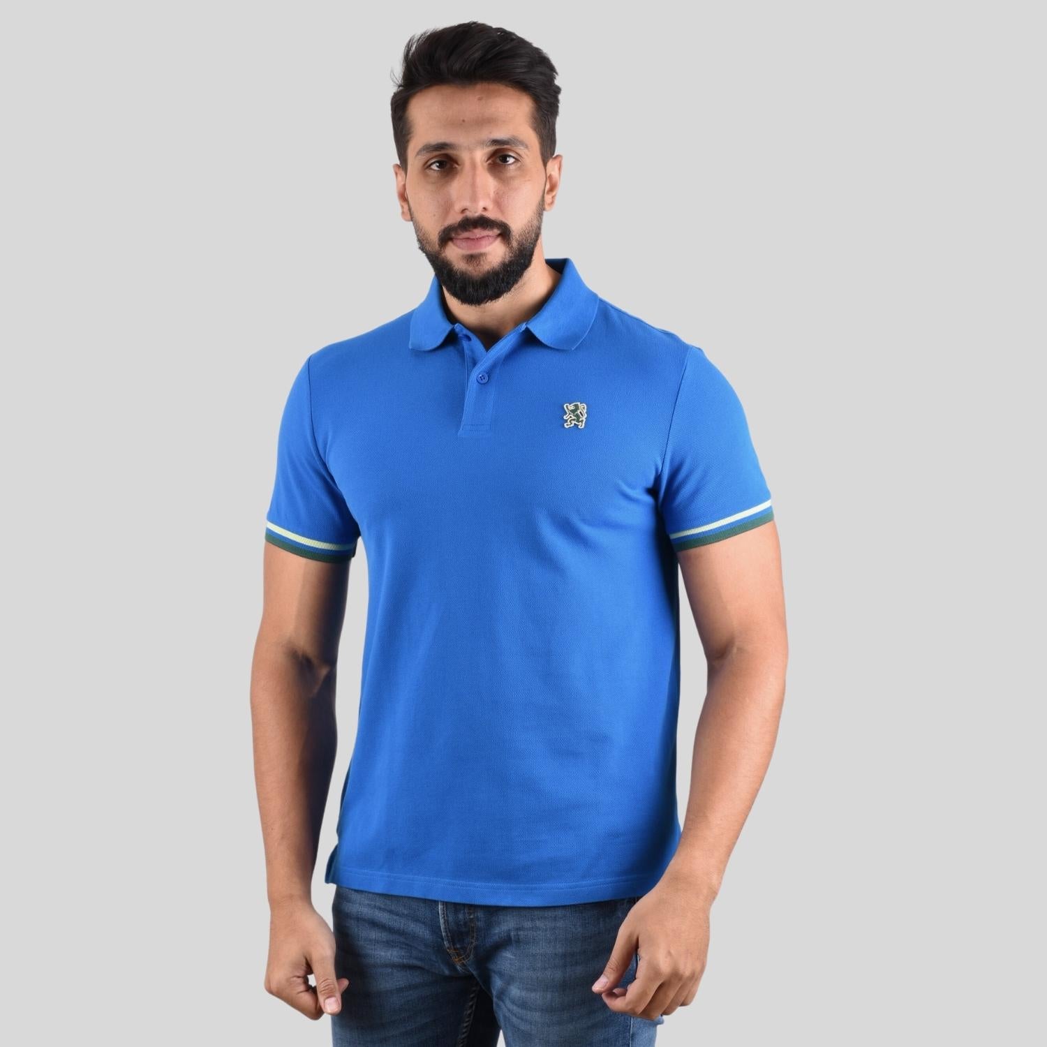 Giordano Men's Performance Polo-Blue