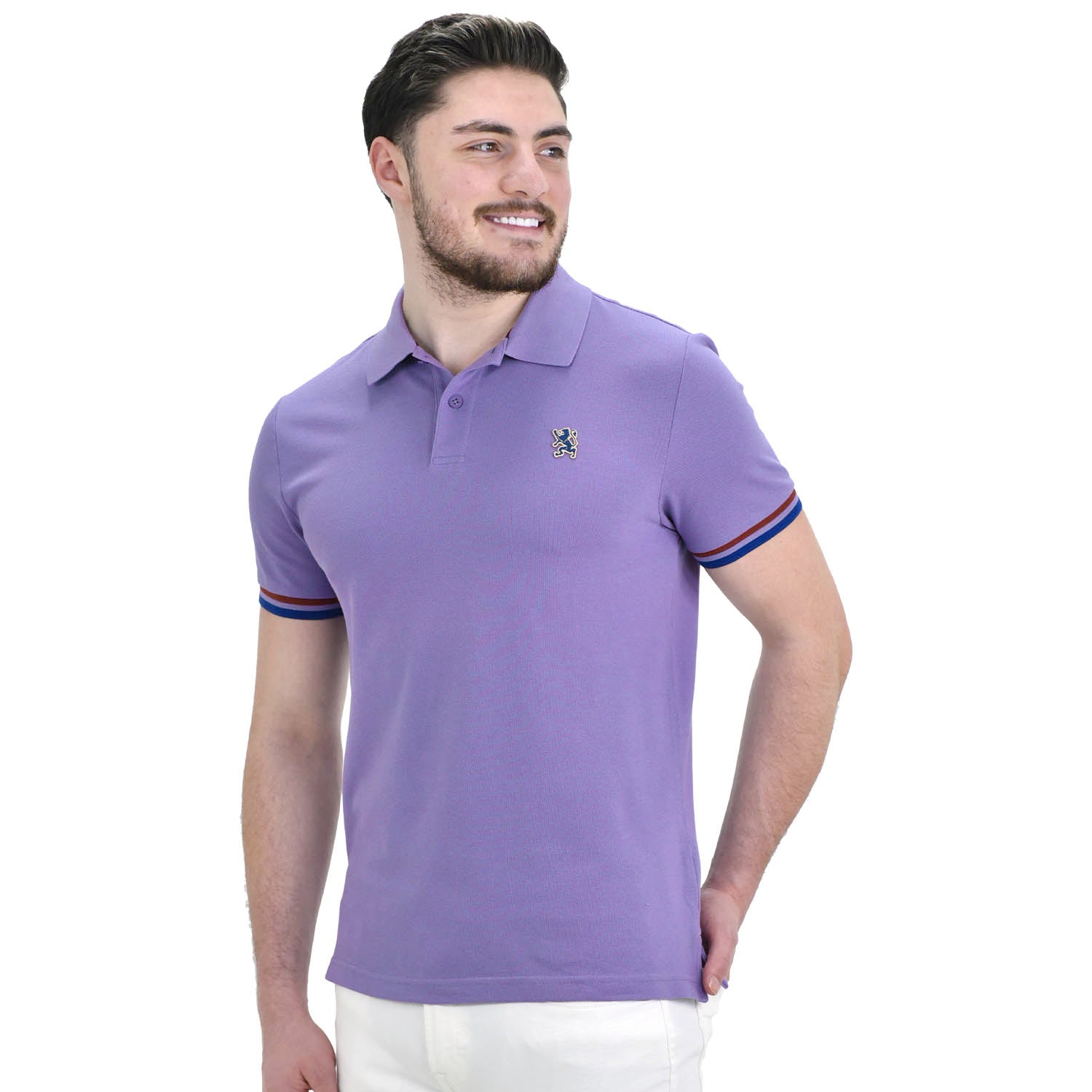 Giordano Men's Performance Polo-Purple