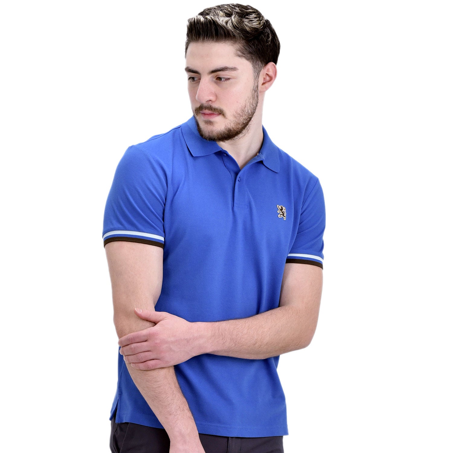 Giordano Men's Performance Polo-Blue