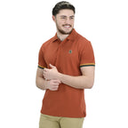 Giordano Men's Performance Polo-Orange
