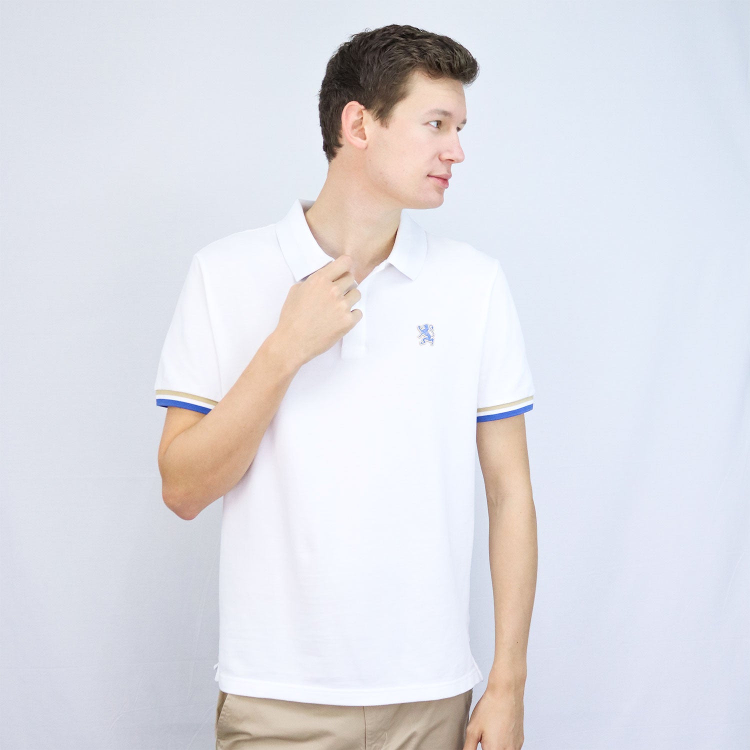 Giordano Men's Performance Polo-White
