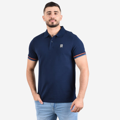 Giordano Men's Performance Polo-Blue