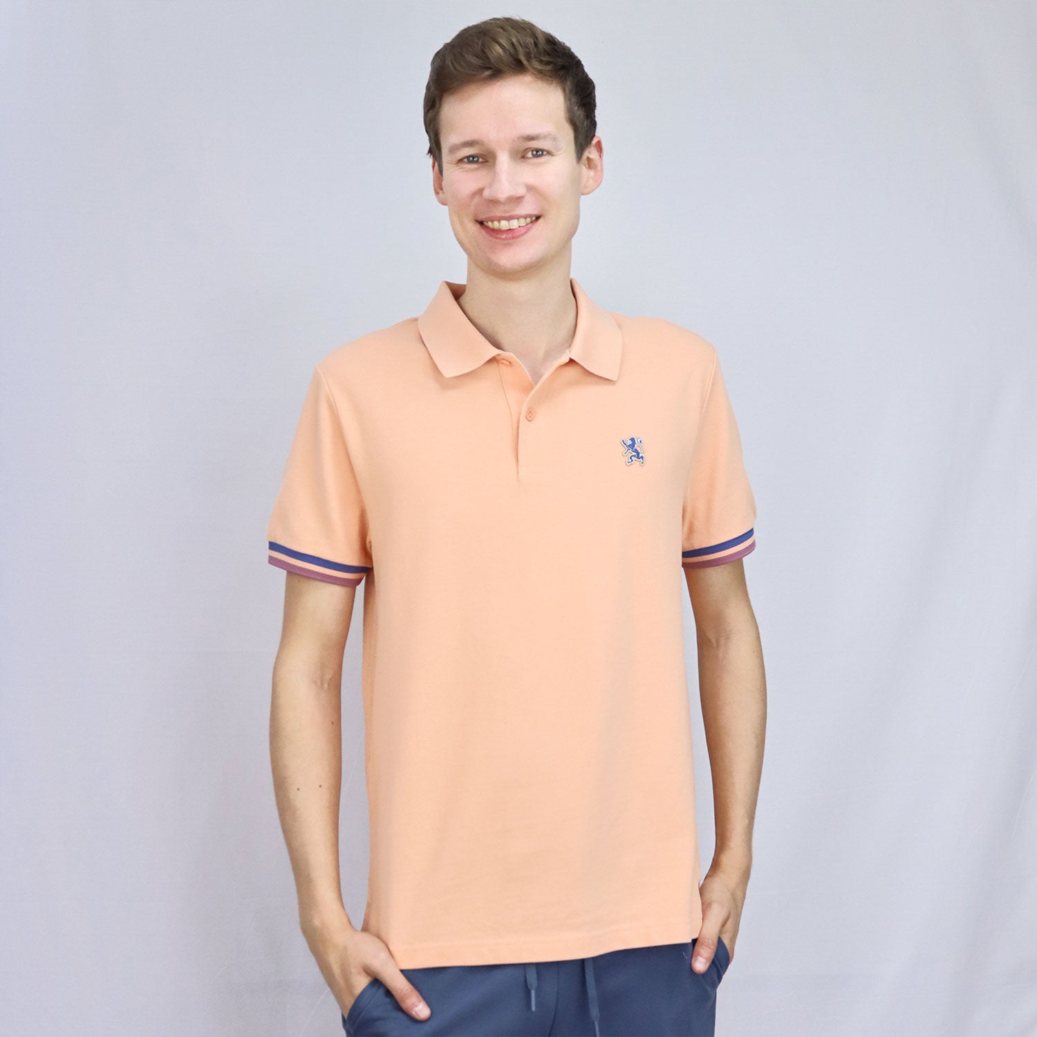 Giordano Men's Performance Polo-Orange