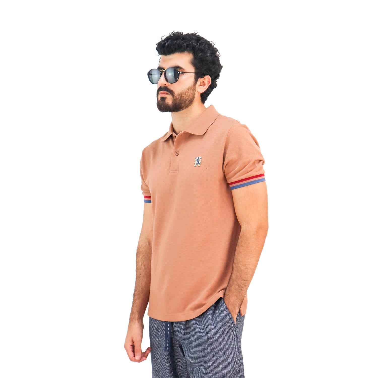 Giordano Men's Performance Polo-Brown