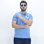 Giordano Men's Napoleon Polo-Blue