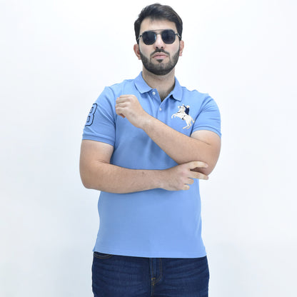 Giordano Men's Napoleon Polo-Blue