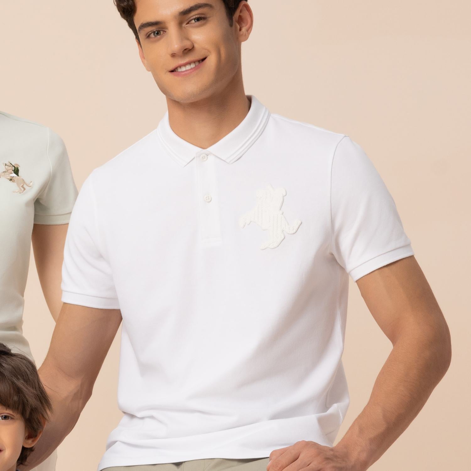 Giordano Men's Napoleon Polo-White