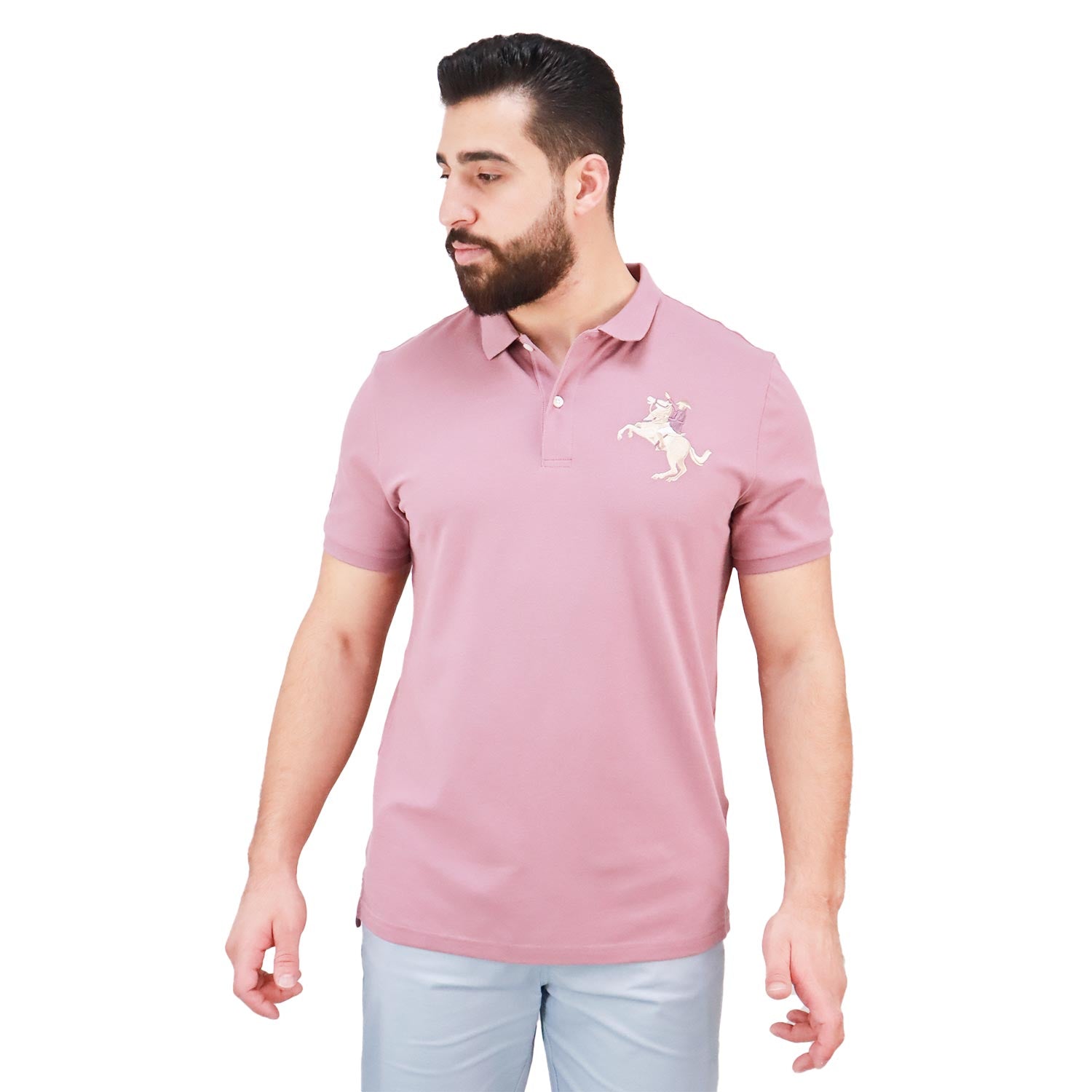 Giordano Men's Napoleon Polo-Purple