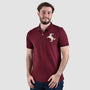Giordano Men's Napoleon Polo-Red