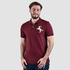 Giordano Men's Napoleon Polo-Red