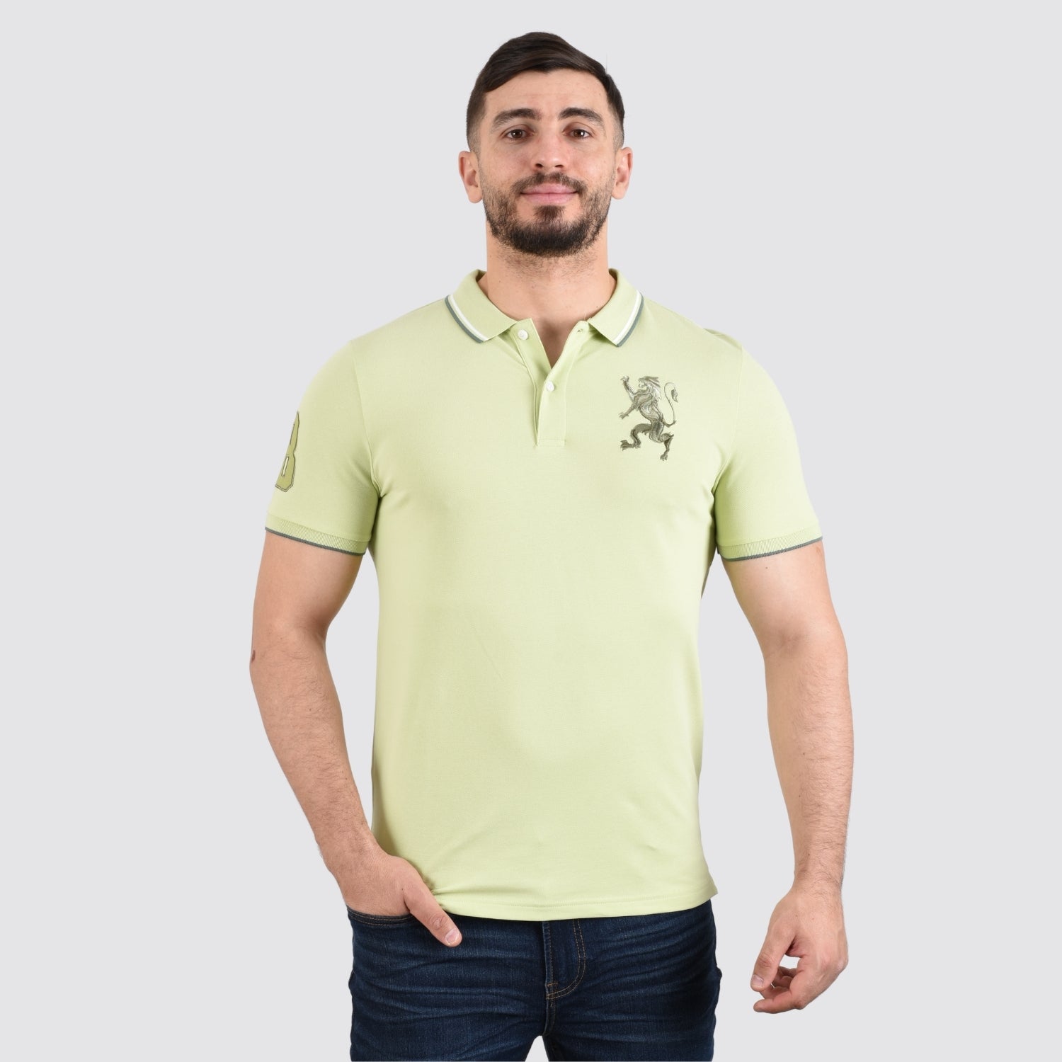 Men's 3D Lion Polo