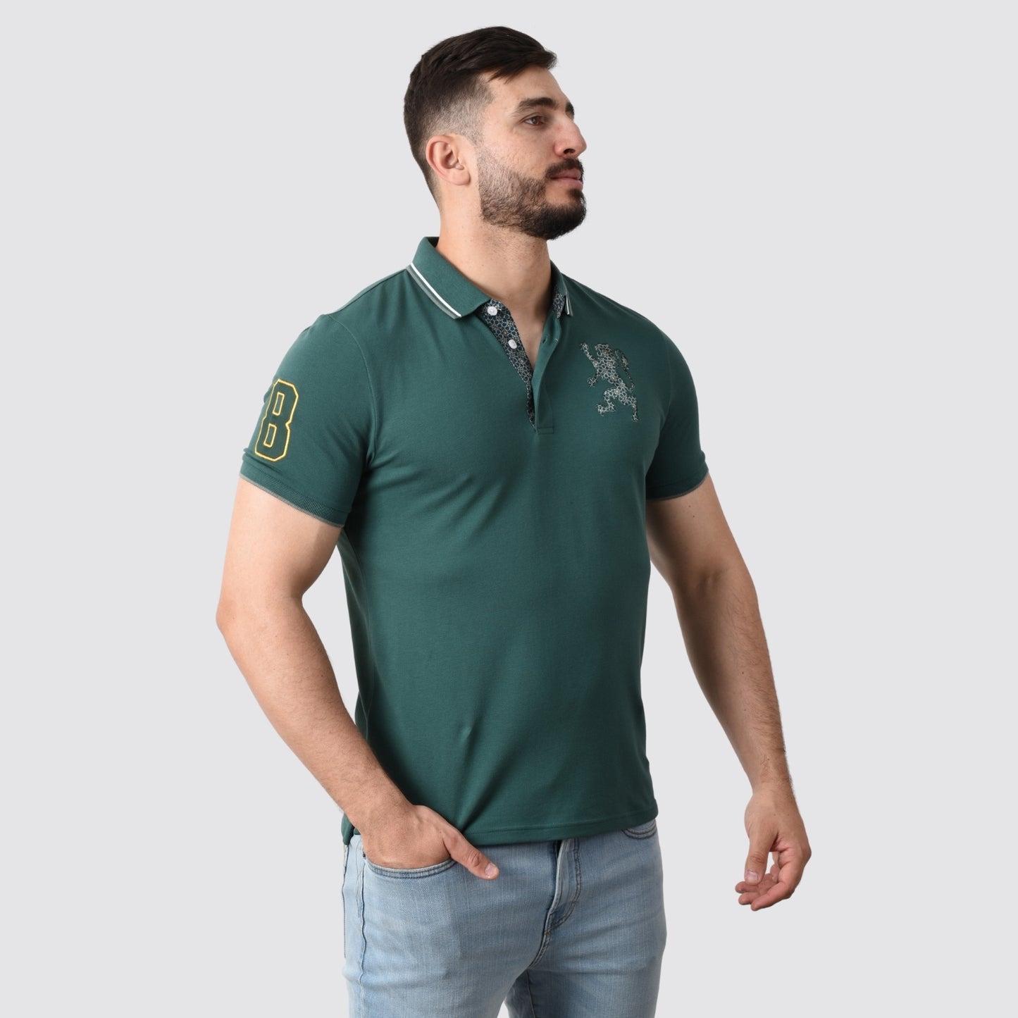 Men's 3D Lion Polo