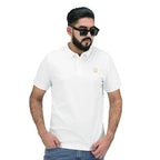 Giordano Men's Embroidered Polo-White