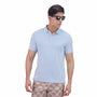 Giordano Men's Waffle Polo-Blue