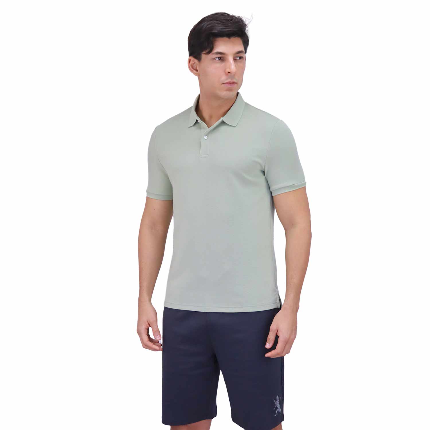 Giordano Men's Waffle Polo-Green
