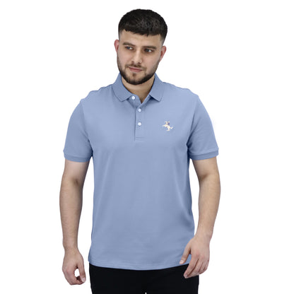Giordano Men's Classic Men Polo-Blue