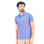 Giordano Men's Solid Polo-Blue
