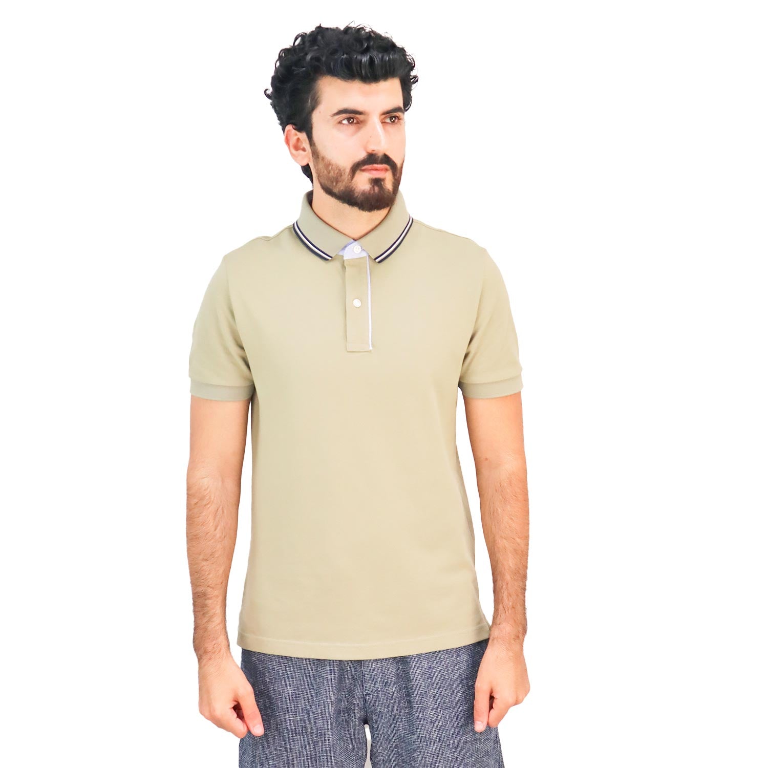 Giordano Men's Solid Polo-Green
