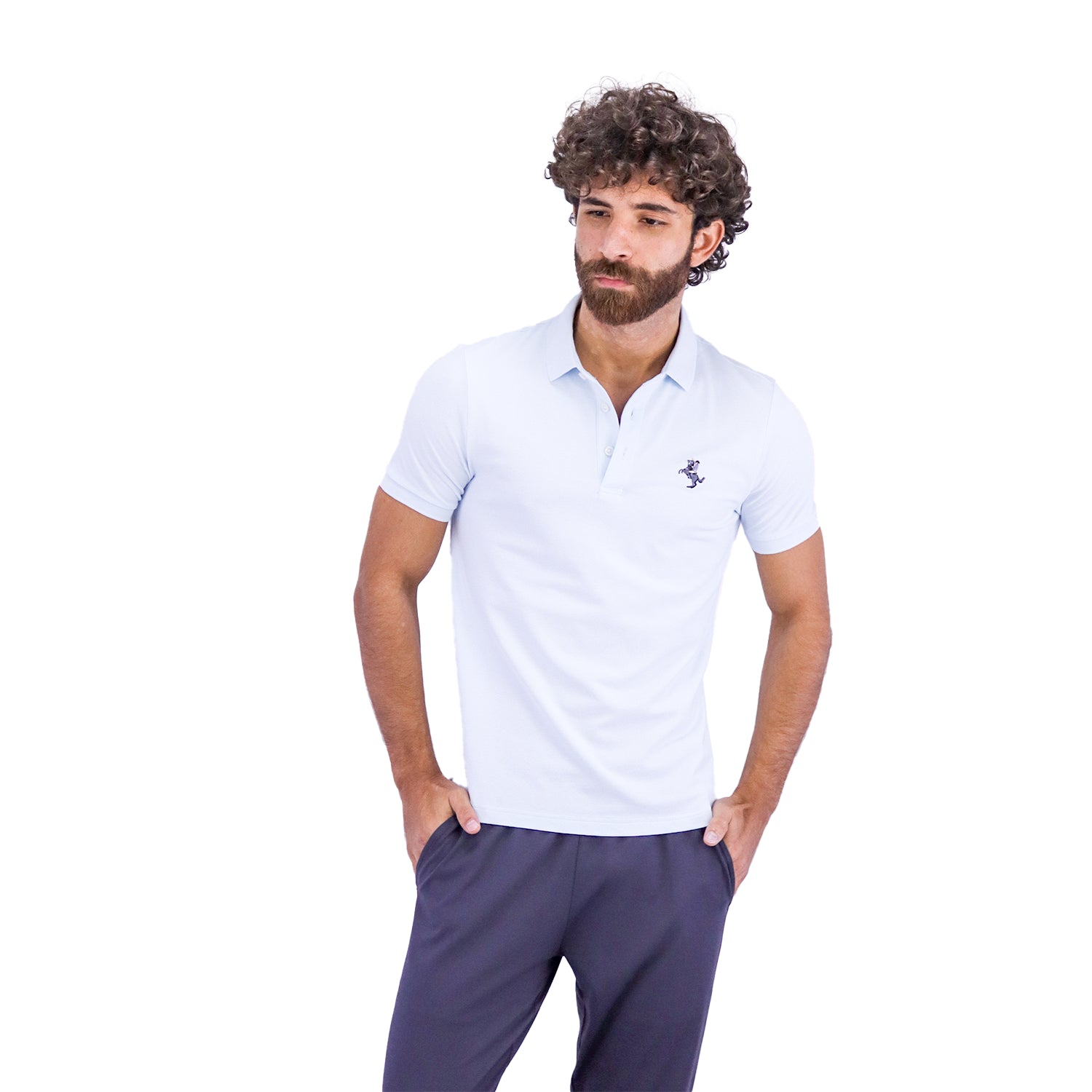 Giordano Men's Bold Polo-Blue