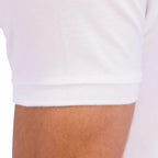 Men's Pique Flat Knit Collar Slim Fit Embroidery Solid Polo
