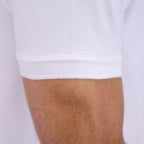 Men's Pique Flat Knit Collar Slim Fit Embroidery Solid Polo