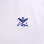 Men's Pique Flat Knit Collar Slim Fit Embroidery Solid Polo
