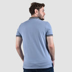 Men's Pique Flat Knit Collar Short Sleeve Thematic Slim Fit Embroidery Bold Polo