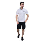 Men's Pique Flat Knit Collar Short Sleeve Thematic Slim Fit Embroidery Bold Polo
