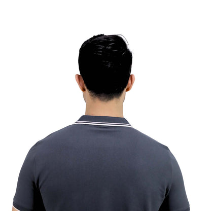 Men's Pique Flat Knit Collar Short Sleeve Thematic Slim Fit Embroidery Bold Polo